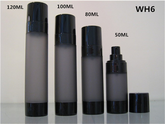 leeres 50ml 80ml 100ml 120ml bereifte schwarze kosmetische Flaschen verwenden zum Hautpflegeverpacken der Männer