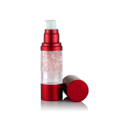 Luxus ALS rote luftlose Flaschen-luftlose Lotions-PlastikPumpflasche für Serum-luftlose Sprühflasche