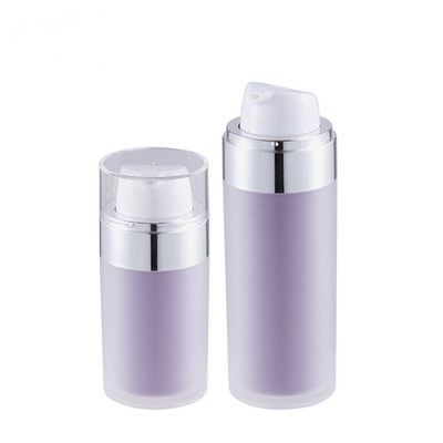 Bereifter leerer Skincare-Satz füllt purpurrote kosmetische luftlose Pumpflasche der Lotions-Flaschen-30ml 50ml ab