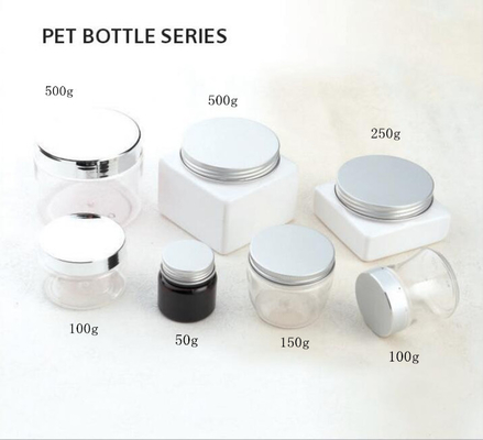 empty 500g  250g 150g 100g 50g plastic PET bottle with aluminum lid