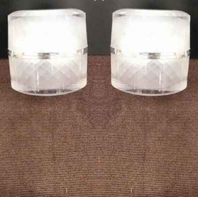 diamond  grain luxury 1.6oz Plastic Cosmetics Cream  acrylic Jar