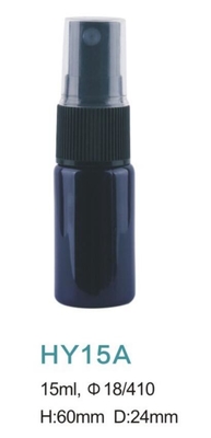China factory 15ml black spray Pet Plastic Bottle with Atomiser Spray For Cosmetic or medicine products