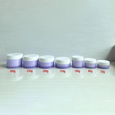 semi transparent plastic PP cosmetic Jar 50g 80g 100g 150g 200g 250g 300g
