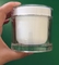 empty 100ml 200ml clear plastic Cosmetic body scrub hair Care Jar  double wall straight base cosmetic jar