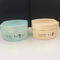 Wide Mouth 100g Matte  scrub container empty square PP Plastic Frosted Cosmetic body Face Cream Jar with lid