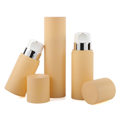 big cosmetic airless PP Bottles 5oz  6.66oz  250ml Round Cream Luxury Skin Care Packaging Beauty Packaging with Screw Cap