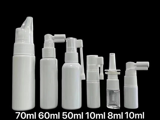 Nebel-Sprayplastikpumpflaschen 8ML 10ML 50ML 60ML 70ML medizinische leere nasale