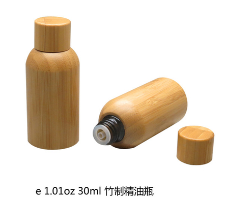 30 ml 1oz Bambusflasche mit Bambus-Schraubdeckel umweltfreundlich Nachfüllung ätherisches Öl Parfum kosmetische Verpackung