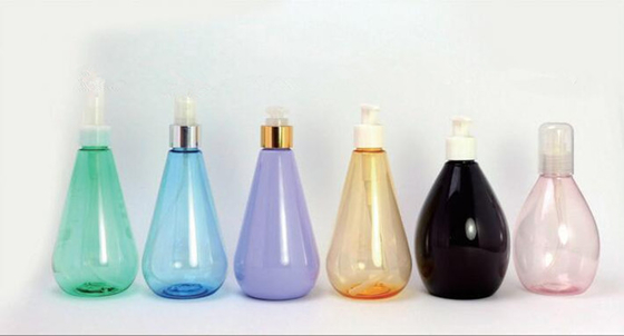 Custom 300ml 400ml 290ml Amber Green Transparent Plastik PET Shampoo Flasche Haaröl Flasche mit Lotion Pumpe