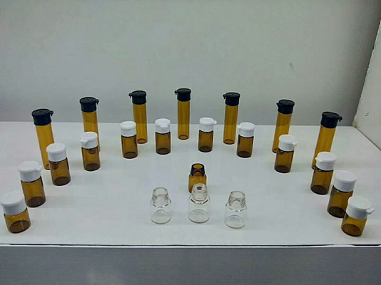 penicillin-Ampulle freien Raumes 1ml 2ml 3ml 5ml 8ml 10ml 15ml 20ml 30ml der bernsteinfarbigen Röhrenmedizinische Glasflasche mit Deckel