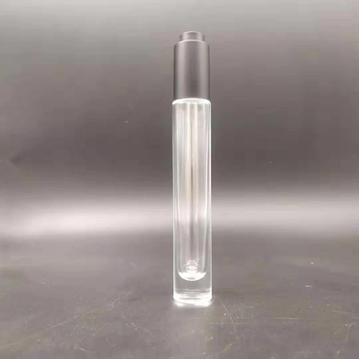 Taschengröße runde Parfümflasche leere Parfümflaschen Probe 10 ml Parfumsprayflasche mit Silberdeckel