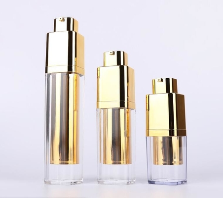 Aufbereitete Plastik-weiße luftlose kosmetische Flasche pp. 15ML 30ML 50ML